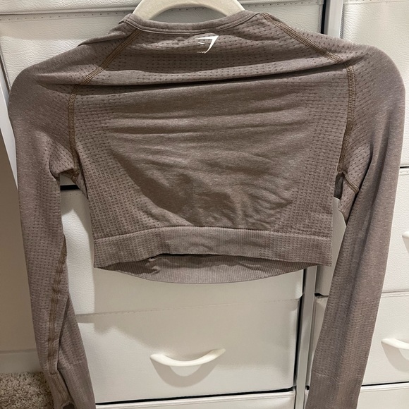 GYMSHARK Vital Seamless 2.0 Crop Top Long Sleeve Size S - Picture 6 of 7